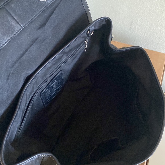 Coach purse handbag black 13"×10" with wallet - Picture 11 of 16